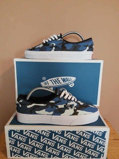 vans authentic blue black