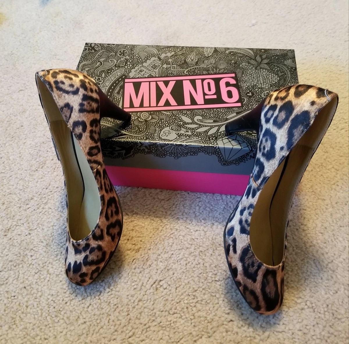 Leopard print ombre heels sale