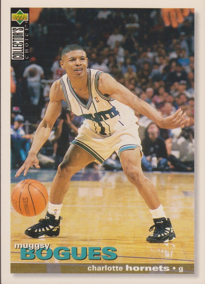 90s Muggsy Bogues シャーロット ホーネッツ USA製 レア 1995 Collector's Choice Muggsy Bogues #237 Charlotte Hornets