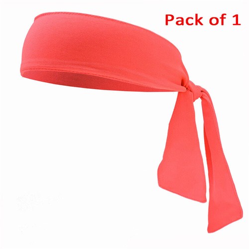 1/3 Head Tie Hair Back Band Sports Headband Unisex Ninja Bandana Wrap Sweatband - Picture 14 of 31
