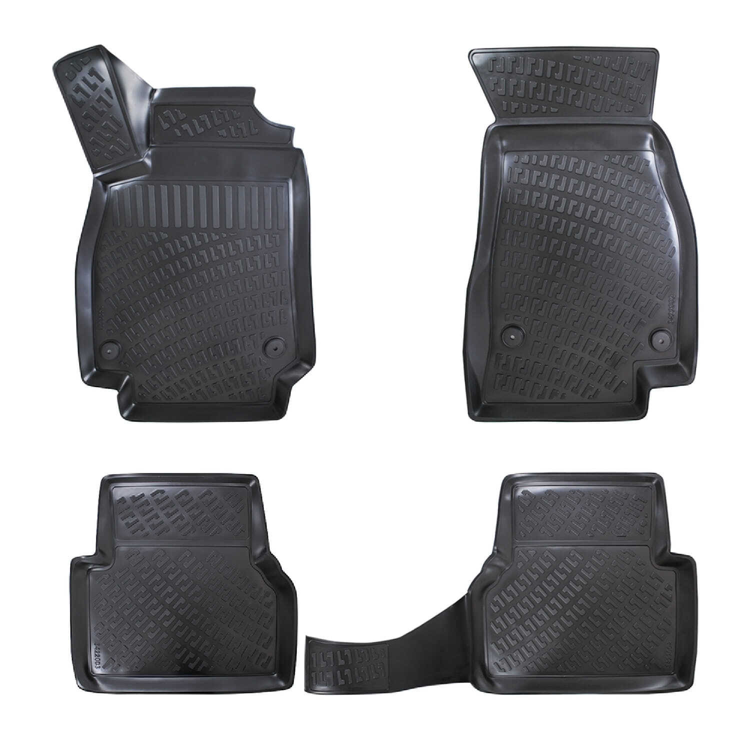 Tapis en caoutchouc haut de gamme Audi A7 C8 2018-2024, finition 4D robuste