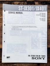 Sony ST-JX301 ST-JX401 Tuner Service Manual Original 