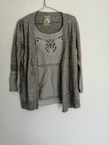Attached Cardigan 3/4 Sleeves Size 