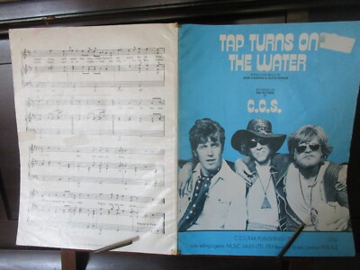 Wasserhahn dreht auf dem Wasser von C. C. S. A4 Vintage Noten 6 Seiten Cameron Korner