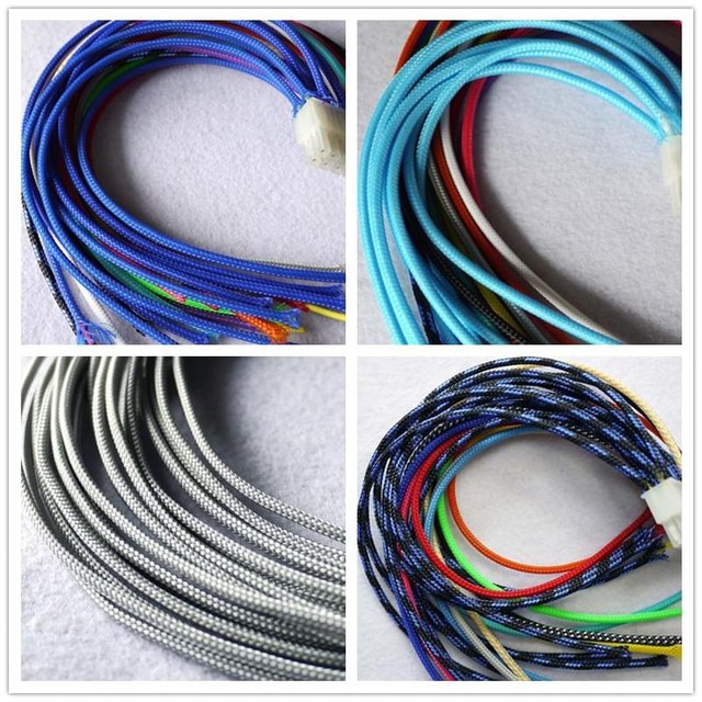 16 Color 3mm Encryption Braided Cable Sleeving/Sheathing/Auto Wire