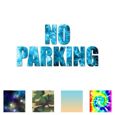 No Parking - Vinyl Decal Sticker - Multiple Patterns Sizes - ebn3555