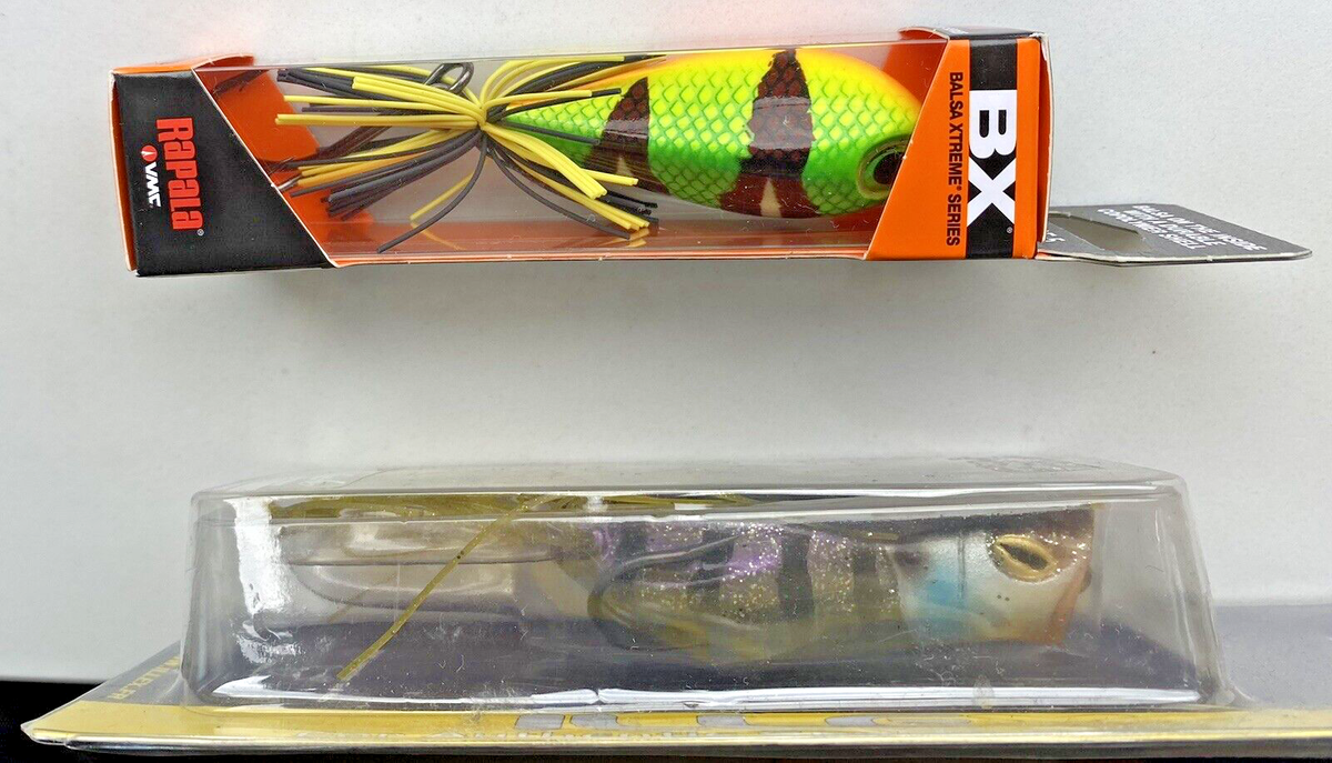 Lot De Leurres Grenouille ILLEX Gavacho Et Rapala Skitter BX 05 Pour Pêche En Surface