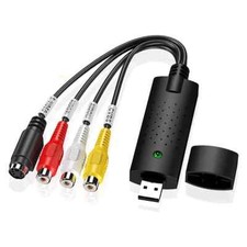 Convertitore da VHS a Digital, Scheda di Acquisizione Video Hi8 VHS a DVD