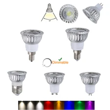 Led Cob Spotlight 5W E27 Fixture Home Lamp 3000K 4500K 6500K Ac85-265V Room