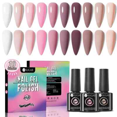 10pcs Color Nail Gel Whole Set Gel Polish Soak Off UV LED Gel Varnish Manicure