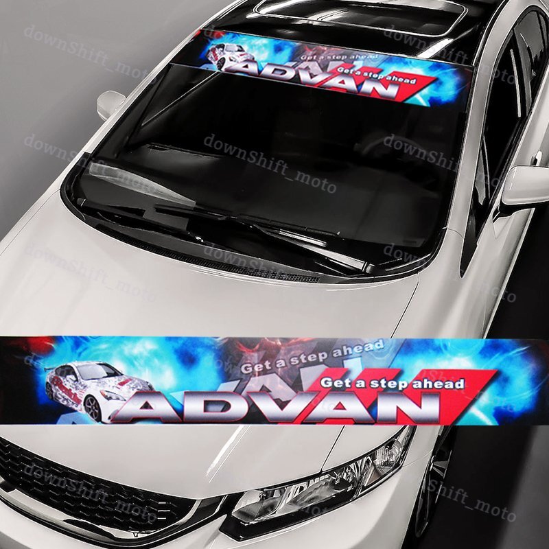53" For ADVAN Windshield NonFading Vinyl Banner Decal sticker GTR WRX RSX FRS eBay