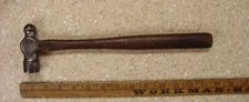 Vintage Unreadable Brand Ball 13oz Peen Hammer,3-3/8" Head,1-1/8" Face,EXC Steel