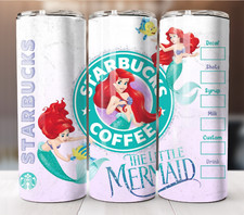Little Mermaid 20oz Insulated Stainless Steel Tumbler with Straw - Disney Gift