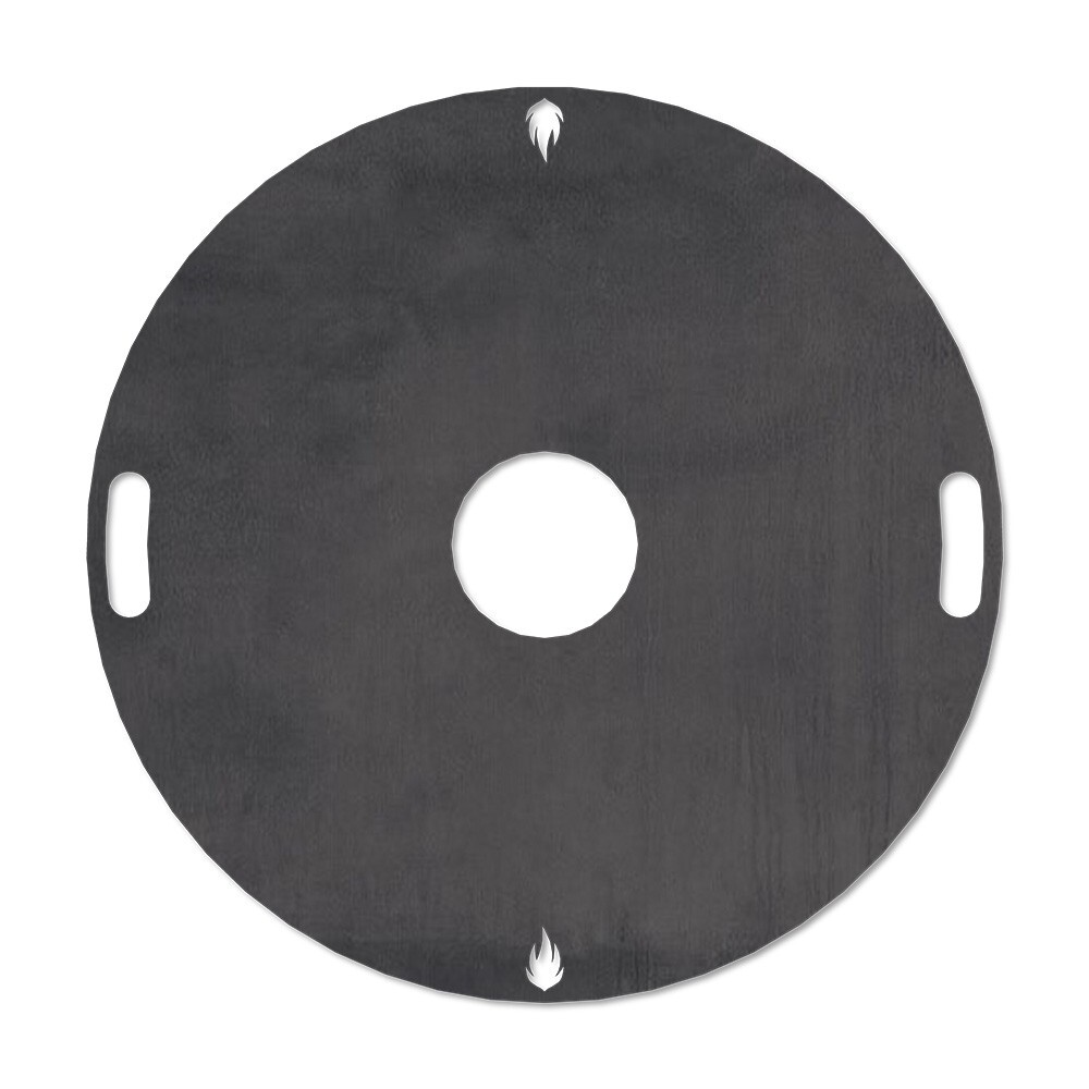 Feuerplatte Grillplatte Plancha Rund Stahl - 60 | 80 | 100 cm - Feuerfest 123