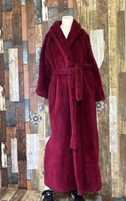 Vintage Sears At Home Carriage Oversized Long Fluffy Robe Women s Small USA Made