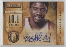 2013-14 Panini Gold Standard Season 284/299 Micheal Ray Richardson #22 Auto 0af