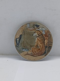 Old Prattware Style Pot Lid High Life