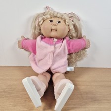 Play Along 2004 Cabbage Patch Kids Doll PA-3 Sculpture Soft Body Blonde Skates ⛸