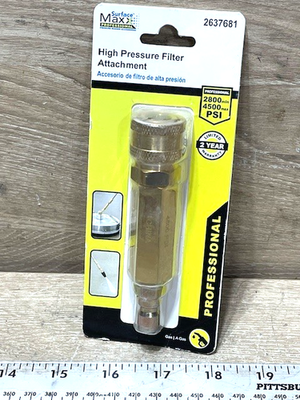 #ad SurfaceMaxx 1 4 in Brass Filter quick connect for Gas amp; Electric Pressure Washer $10.95