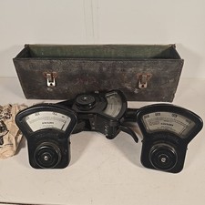 Vintage Columbia Electric Mfg Co. Test Tong Clamp on AMP Ammeter Tester 3 Heads