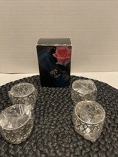 Set Of 4 Napkins Rings Silver Plated