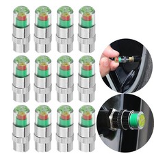 12pcs Car tire Pressure Monitor Valve stem Cap Sensor Indicator, 2.4Bar...