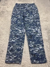 US Navy Pants Men Large Long Blue Digital Camo Cargo Working Military Trousers