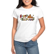 CafePress Happy Halloween Women's T Shirt Women's T-Shirt 707202654