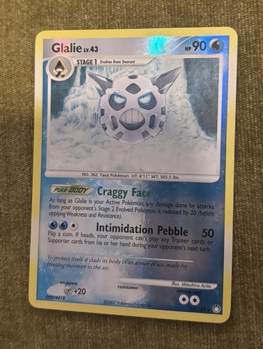 Glalie 25/123 Pokemon Mysterious Treasures Reverse Holo NM
