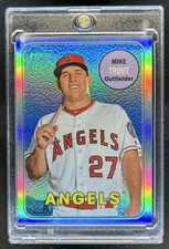 2018 Topps Heritage Mike Trout Chrome Refractor #/569 Angels