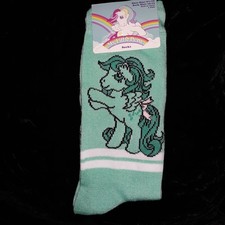 BRAND NEW HASBRO My Little Pony pegasus green adult novelty crew socks 1 PR