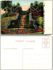 Seven Steps Camp Pike Floral Stairs Postcard