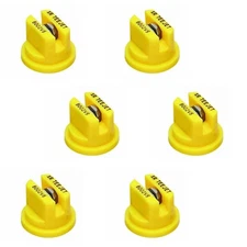Pack of 6 - TeeJet Flat Spray Tips 80° Polymer w/ SS Insert 0.20 GPM @ 40 PSI