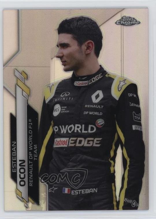 2020 Topps Chrome Formula 1 F1 Racers Refractor Esteban Ocon #183 1a8n