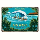 Vintage Kona Brewing Co. Big Wave Golden Ale Tin Metal Signs - 8"x12" Retro Wall