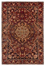 6'11" x 10'0" Traditional Vintage Hand Knotted Oriental Carpet Wool Area Rug
