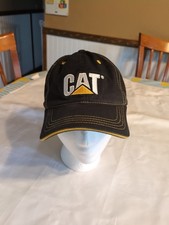 CAT OPERATOR BLACK YELLOW ADJ CLOTH STRAP MET...