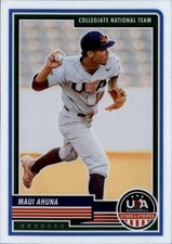 2023 Panini Stars & Stripes USA Baseball #62 Maui Ahuna
