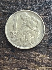1976 Czechoslovakia 1 One Koruna Beautiful Actual Coin TC2118*
