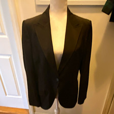 Gucci 10 Brown Single-Button Blazer Jacket Lined Long Sleeve Women  s 46 Italy