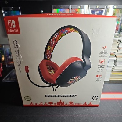 Official PowerA Nintendo Switch Mario Kart 3.5mm Wired Headset W.Mic BRAND NEW