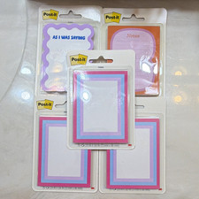 Post-it Sticky Notes Lot of 5 Packs, 75 Sheets Each, 2.9" x 3.8" Designs