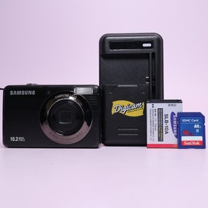 Samsung Digital Camera PL50 10.2MP Black Tested Full Working Set