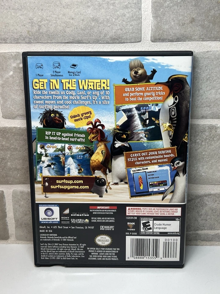 Surf's Up - Nintendo GameCube - Like NEW - Complete with Manual - Image 3 of 4