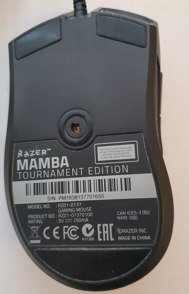 Razer Mamba Tournament Edition Gaming Mouse, USB Wire Lazer, RZ01-0137, Tested - Image 2 of 3