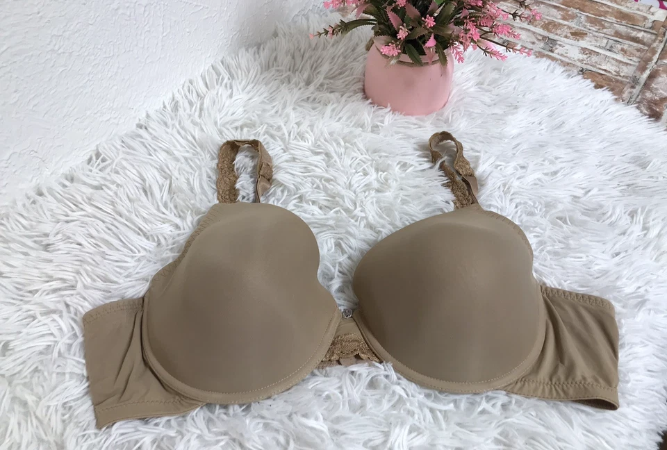 NATORI Dream Custom Full Coverage Underwire unlined Bra 38D strappy lace Straps - Image 2 of 4