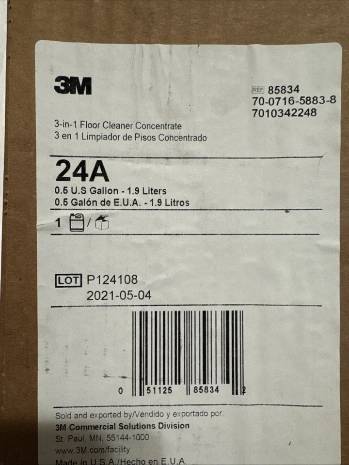 3M FCS (Flow Control System) 3-in-1 Floor Cleaner Concentrate 24A 0.5 G 1.9L - Image 3 of 4
