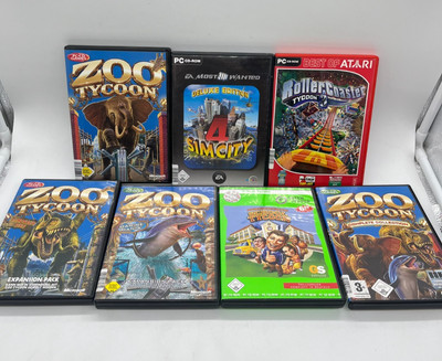 PC Zoo + Rollercoaster Tycoon Konvolut Zoo Tycoon Complete Edition - 7 Spiele