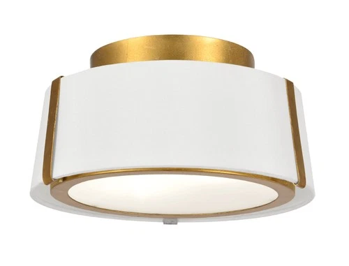 Crystorama Lighting Group FUL-903 Fulton 2 Light 12"W Semi-Flush - Gold - Picture 1 of 12