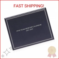 Stockroom Plus 5-Year Calendar 2021-2025 Monthly Desk Planner - Spiral Bound & T